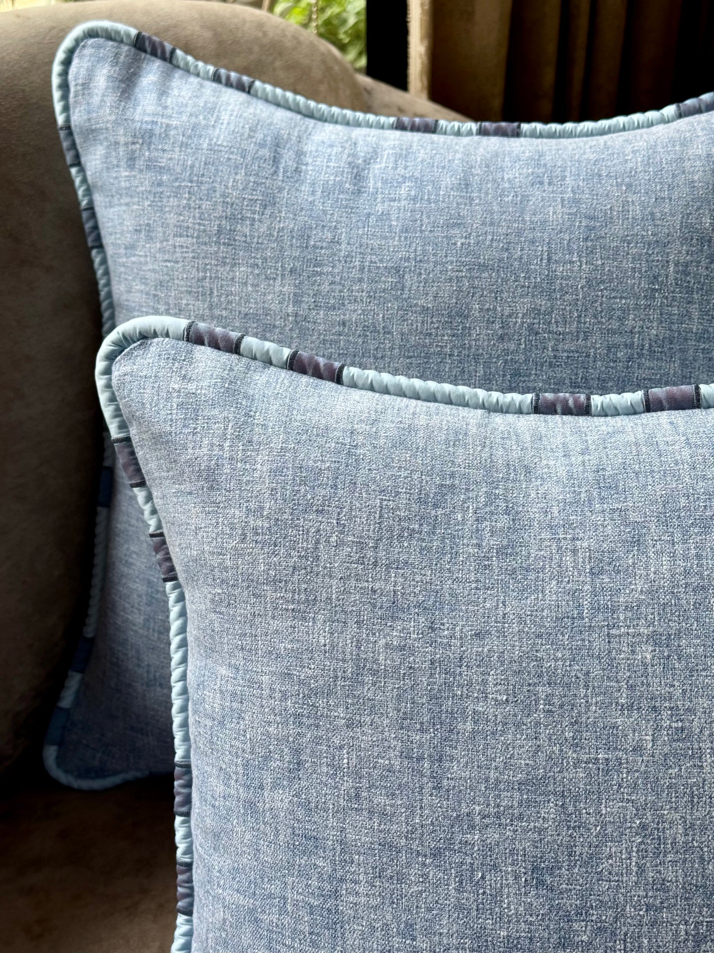 The Mist Blue Cushion Cover