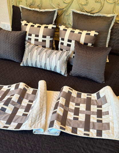 The Brown Maison Échelon Bedding Set