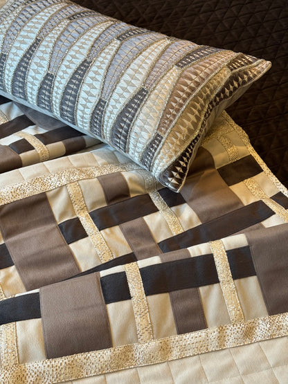 The Brown Maison Échelon Bedding Set