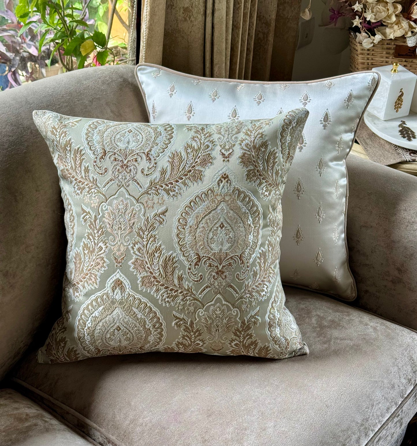 The Antique Garden Cushion Cover