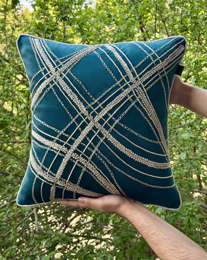 The Teal Esme Cushion Cover