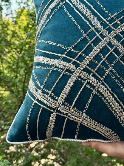 The Teal Esme Cushion Cover