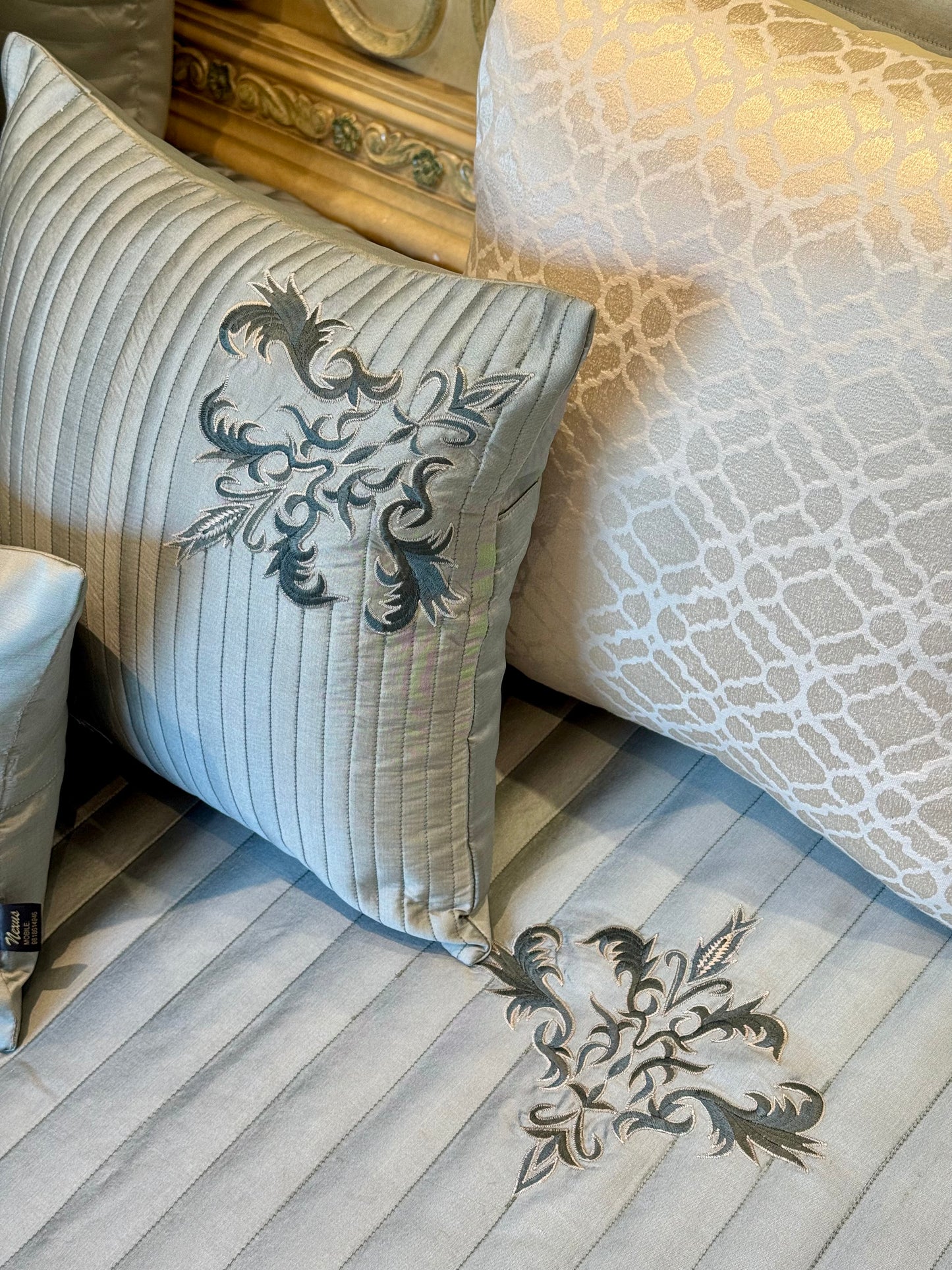 The Soft Green Baroque Bedding Set