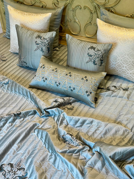 The Soft Green Baroque Bedding Set