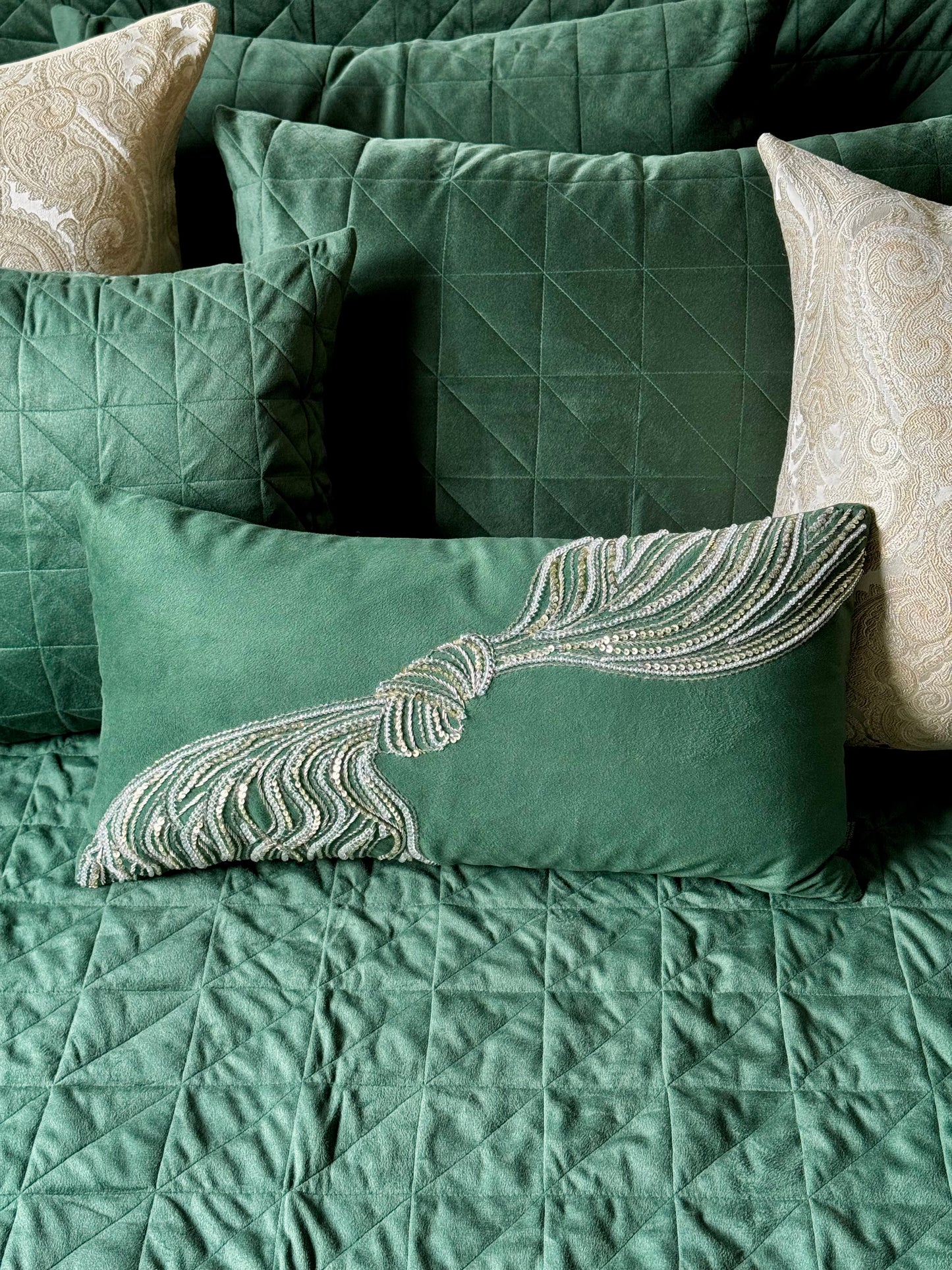 The Emerald Moonlit Bedding Set