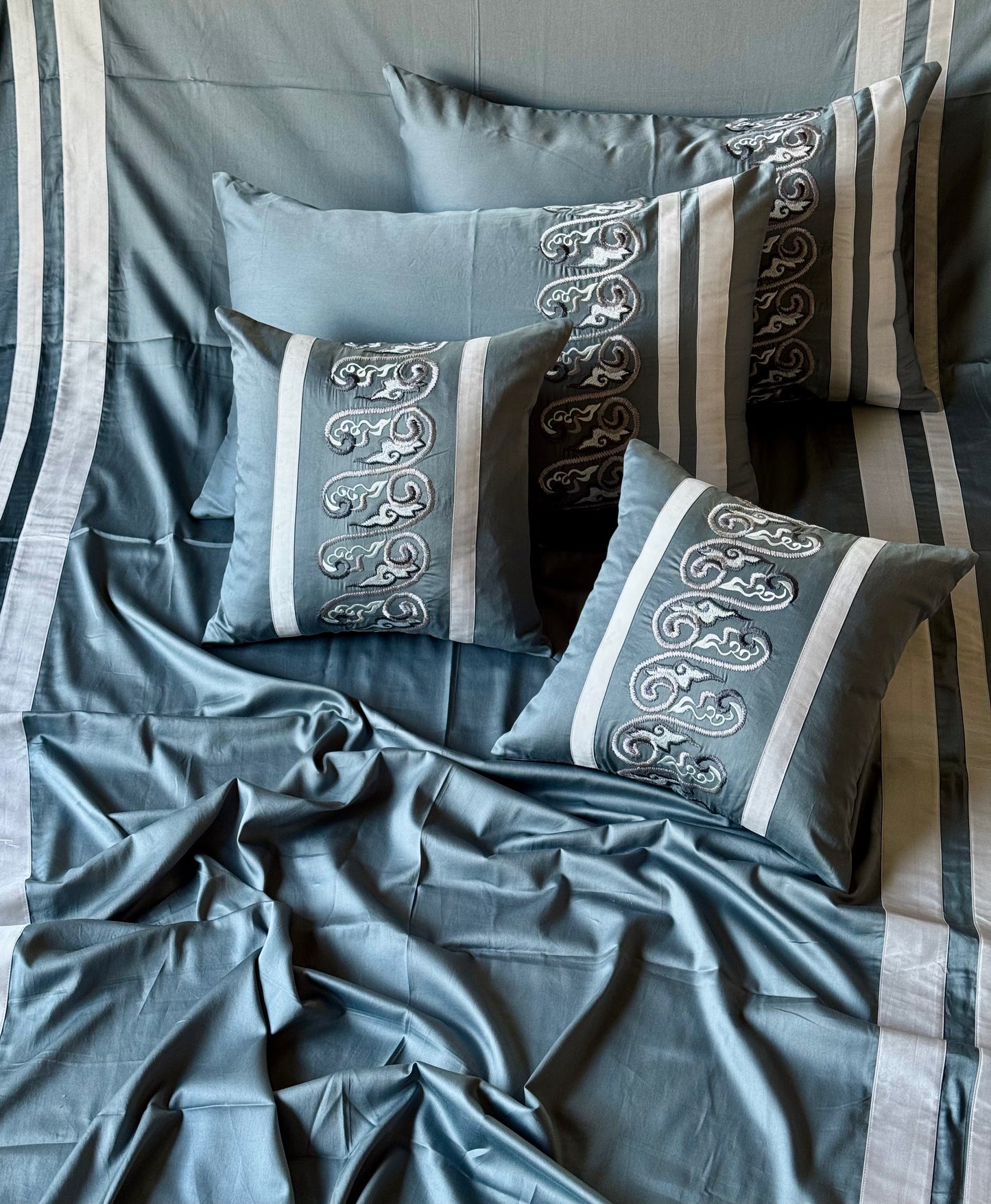 The Celadon Blue Bedsheet