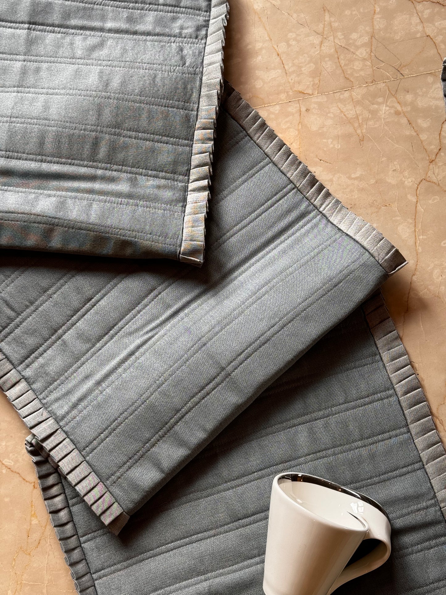 THE GREY PLEAT SET (8 SEATER)