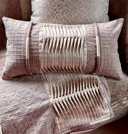 The Plum Waffle Pleated Lumbar (With Insert)