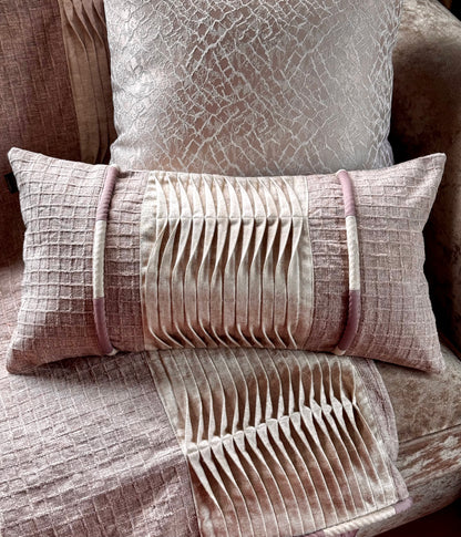 The Plum Waffle Pleated Lumbar (With Insert)