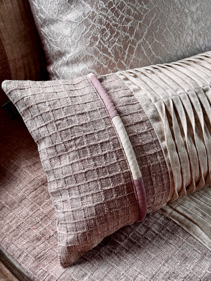 The Plum Waffle Pleated Lumbar (With Insert)