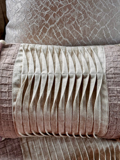 The Plum Waffle Pleated Lumbar (With Insert)