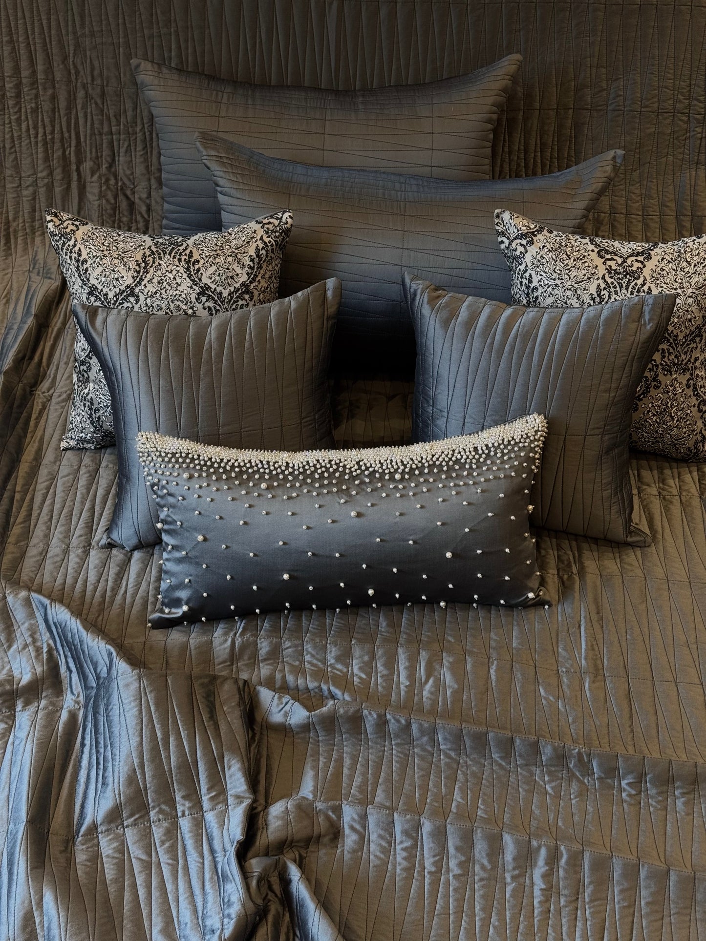The Grey Galaxy Bedding Set