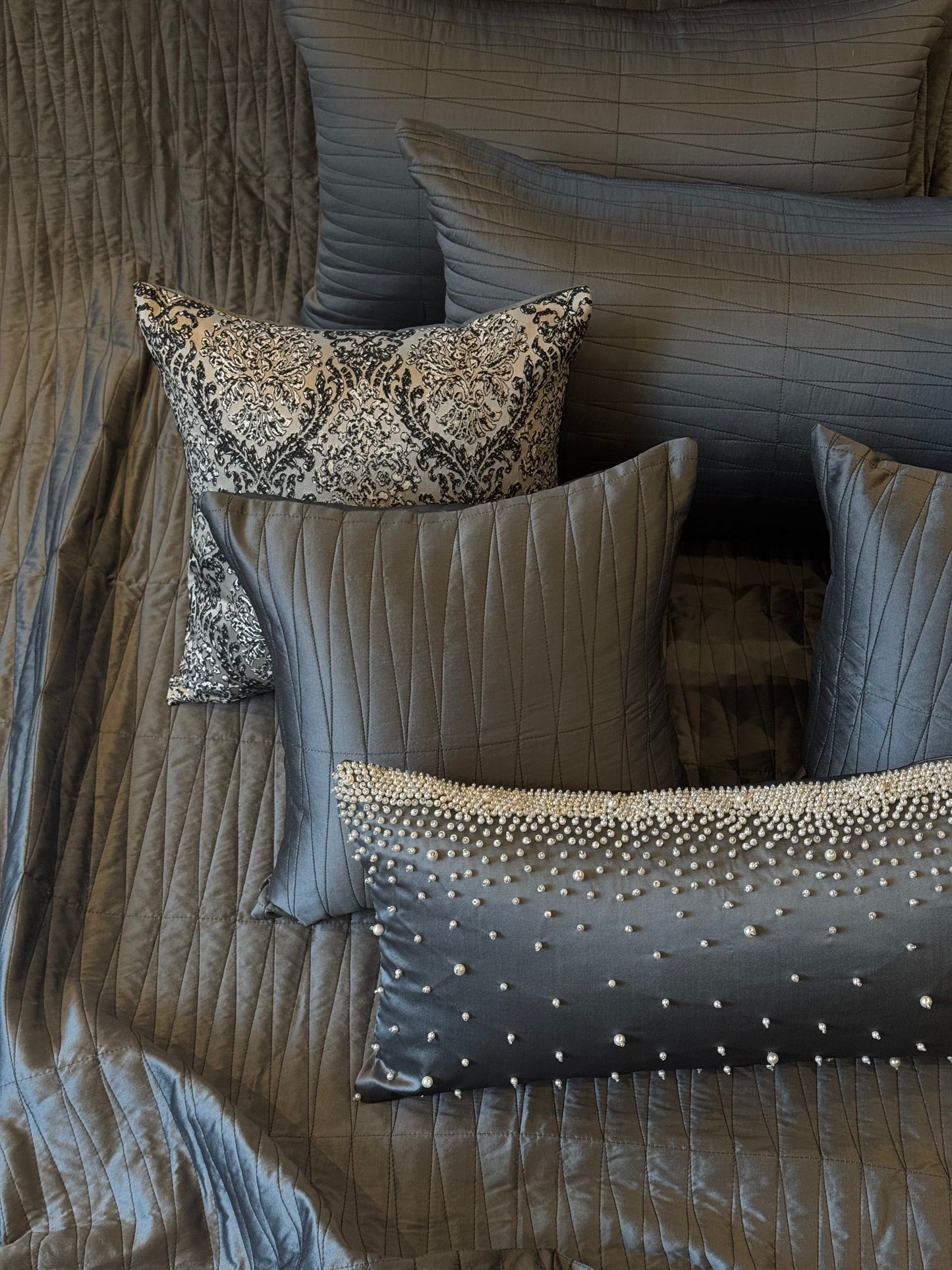 The Grey Galaxy Bedding Set