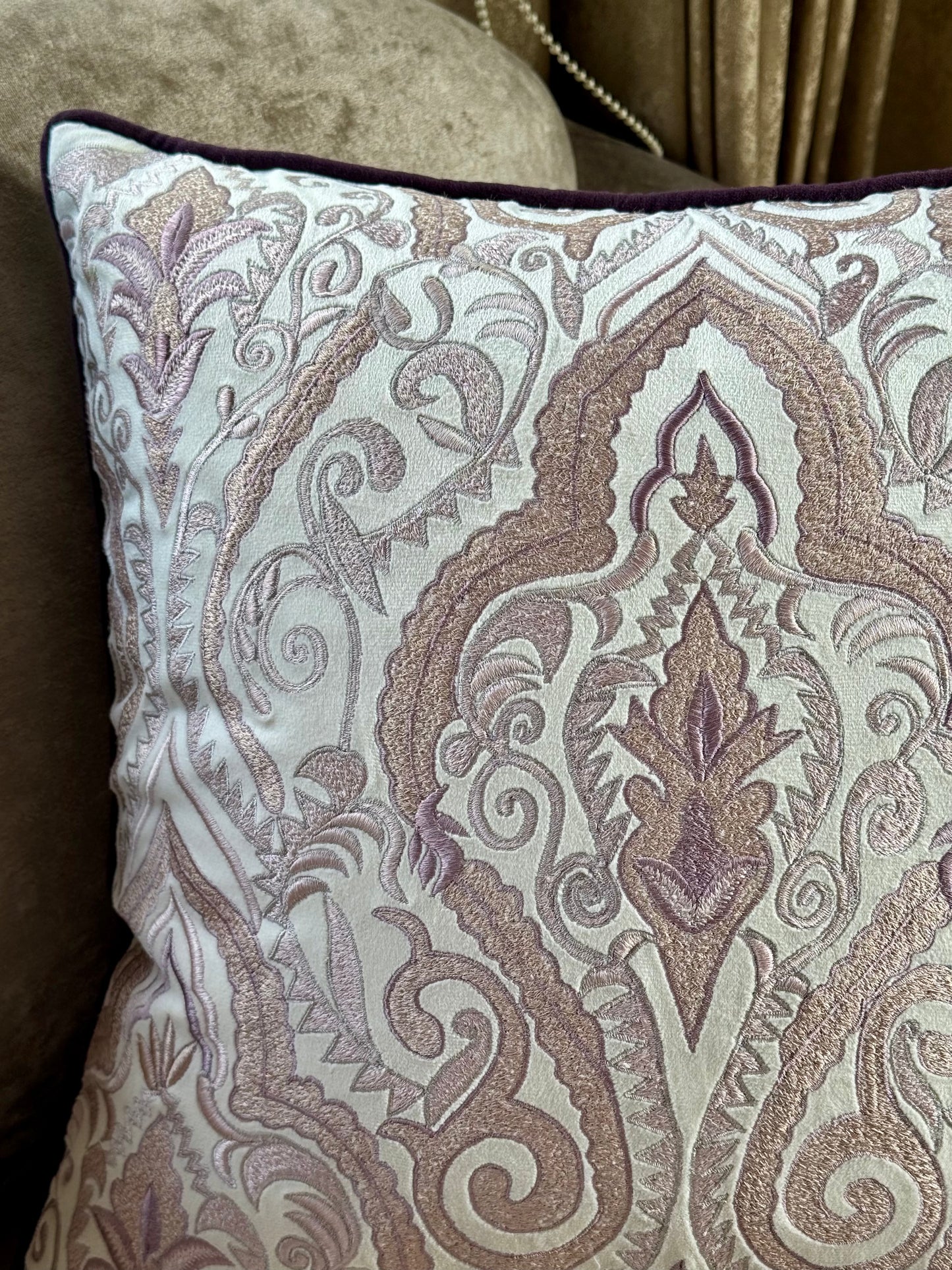 The Mauve Persian Cushion Cover
