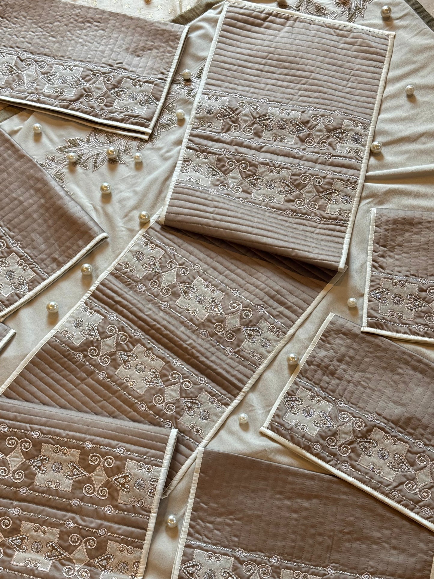 The Brown Luxe Table Linen Set