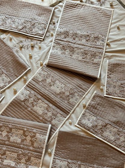 The Brown Luxe Table Linen Set