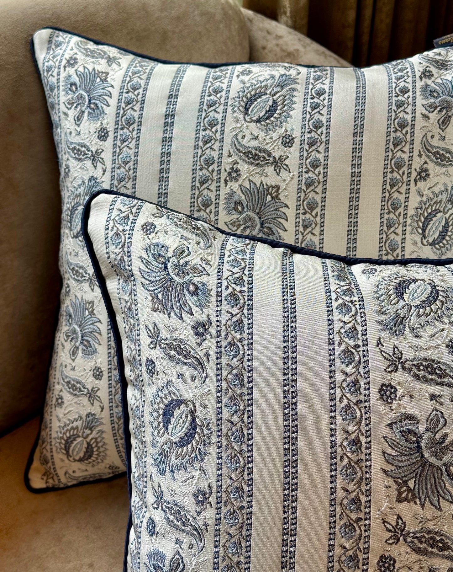 The Blue Heirloom Cushion Cover