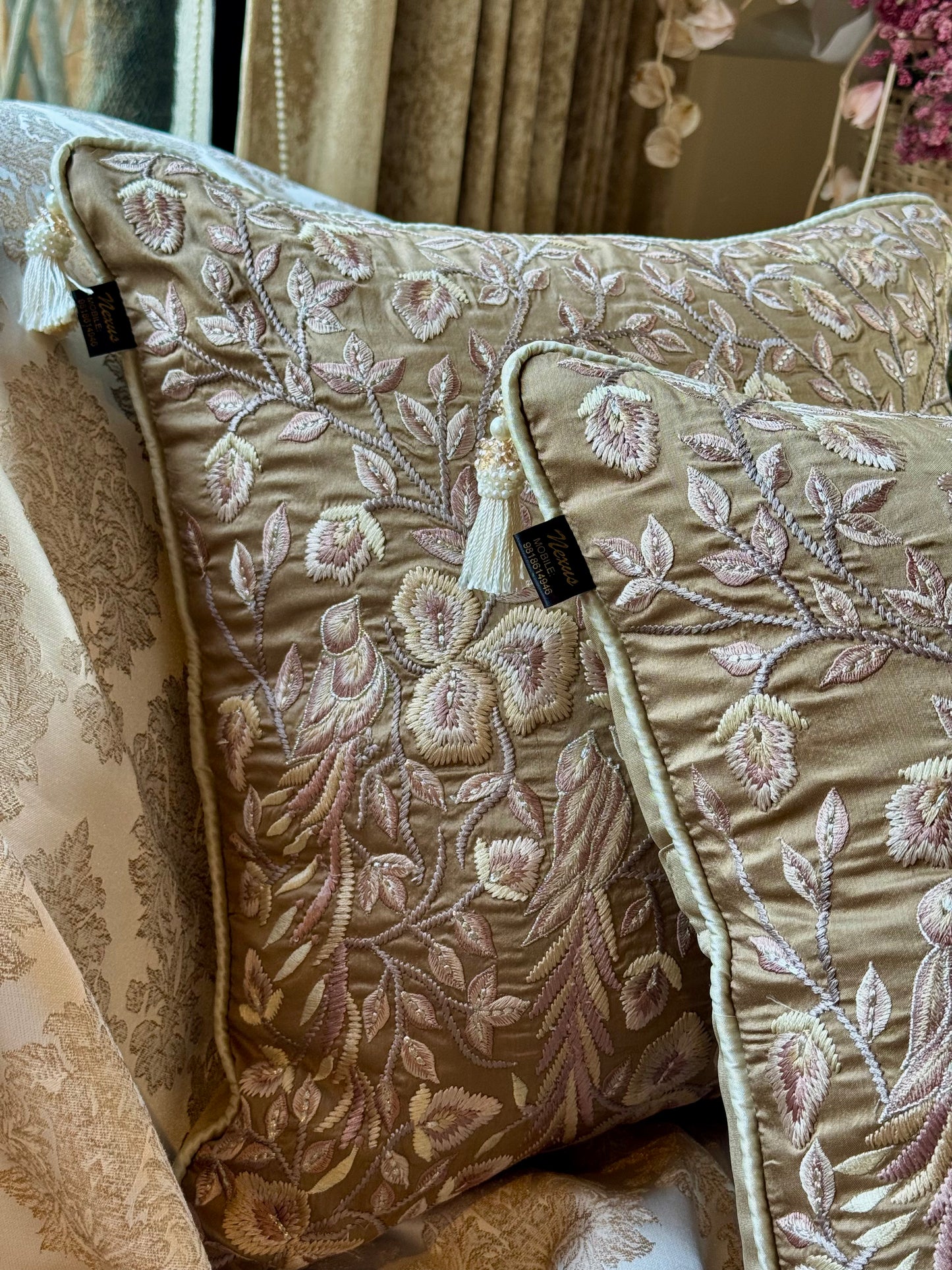 The Pure Silk Amara Cushion Cover