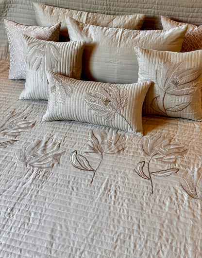 The Beige Valencia Bedding Set