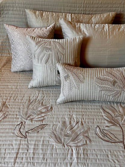 The Beige Valencia Bedding Set
