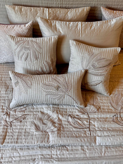 The Beige Valencia Bedding Set