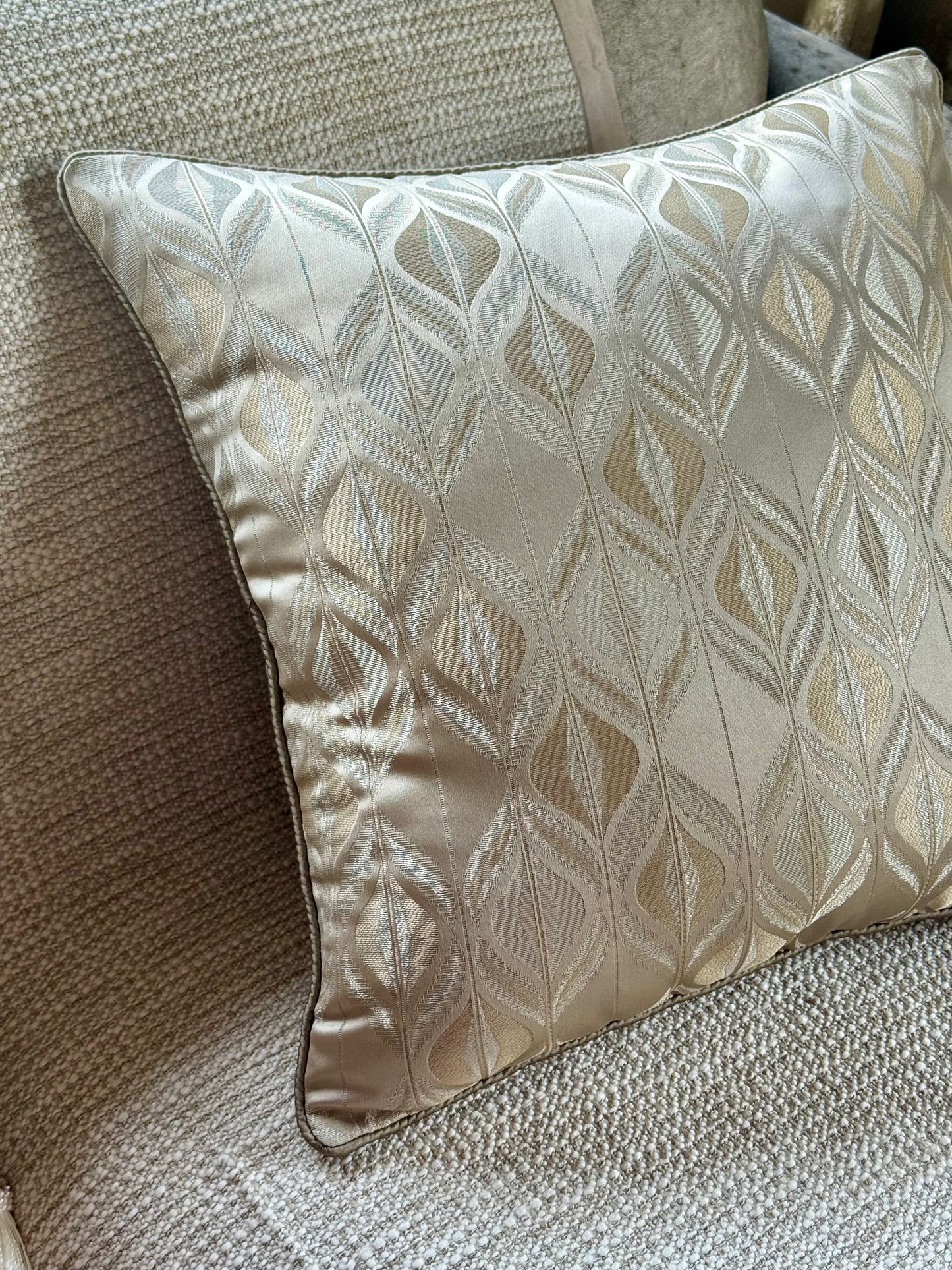 The Light Gold Ivora Cushion Cover