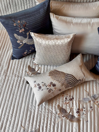 The Light Grey Bird Bedding Set