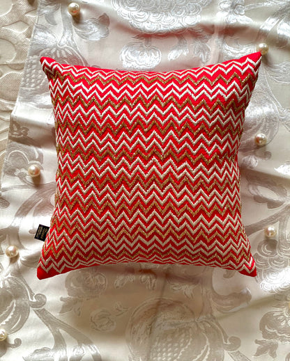 THE CRIMSON SERPENTI CUSHION COVER
