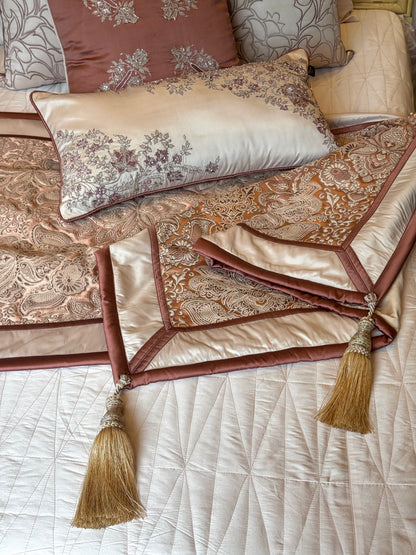 The Blush Ornate Paisley Bedding Set