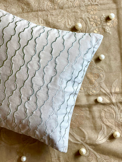 THE IVORY ZARI CUSHION COVER