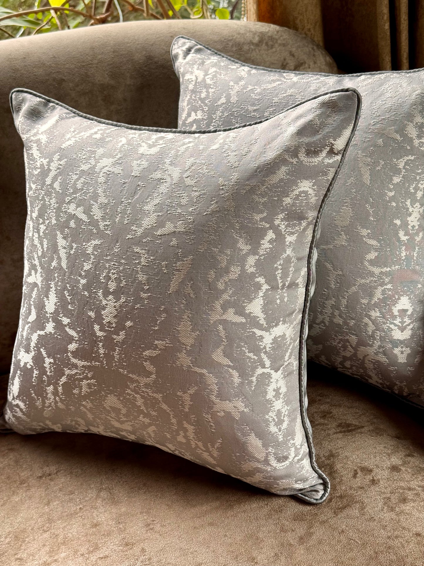 The Grey Abstract Cushion Cover