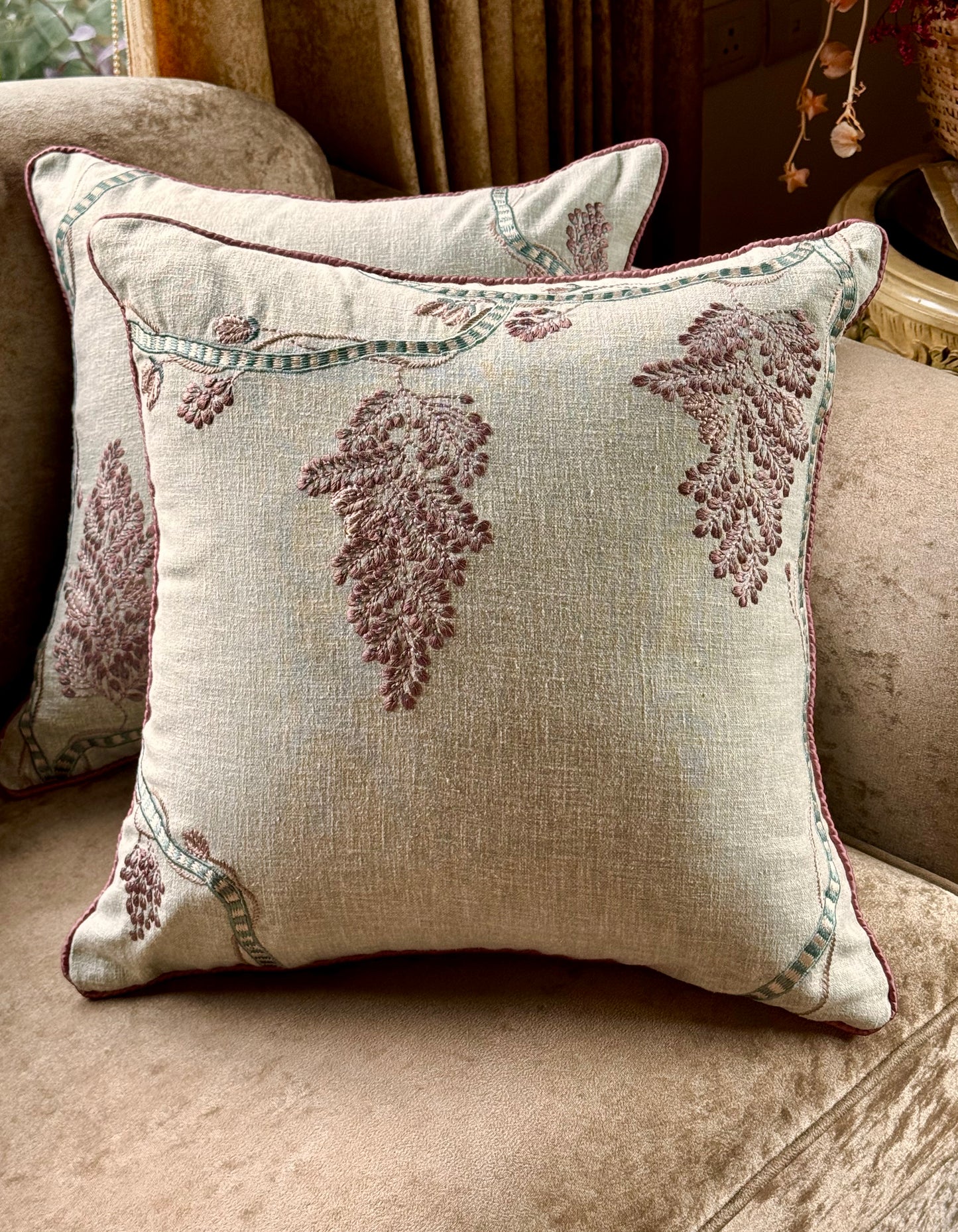 The Green Grape Cushion Cover