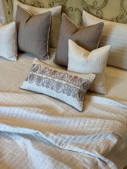 The Soft Linen Peonies Bedding Set