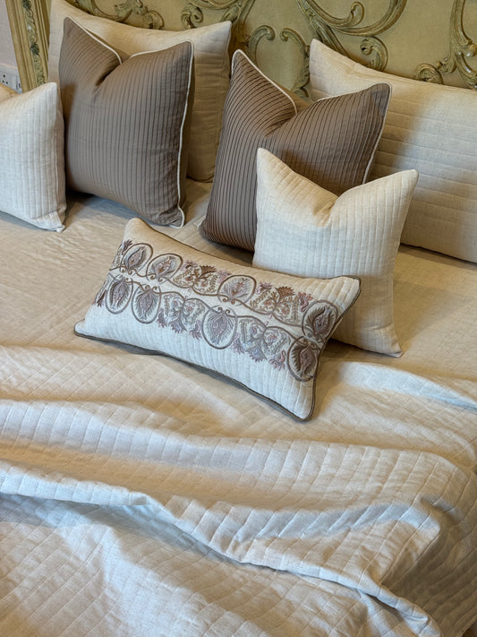 The Soft Linen Peonies Bedding Set