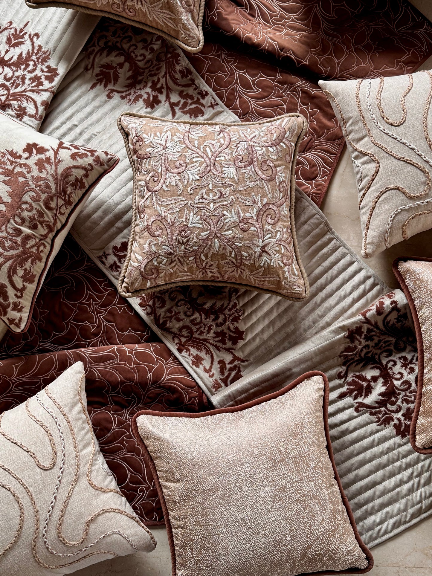 The Firdous Bagh Cushion Cover