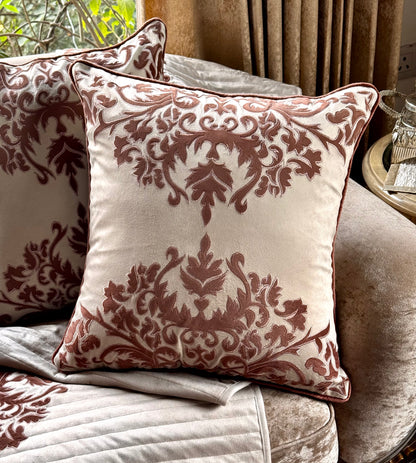 The Jannat Applique Work Cushion Cover