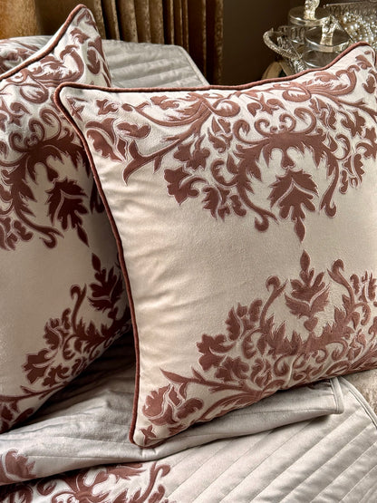 The Jannat Applique Work Cushion Cover