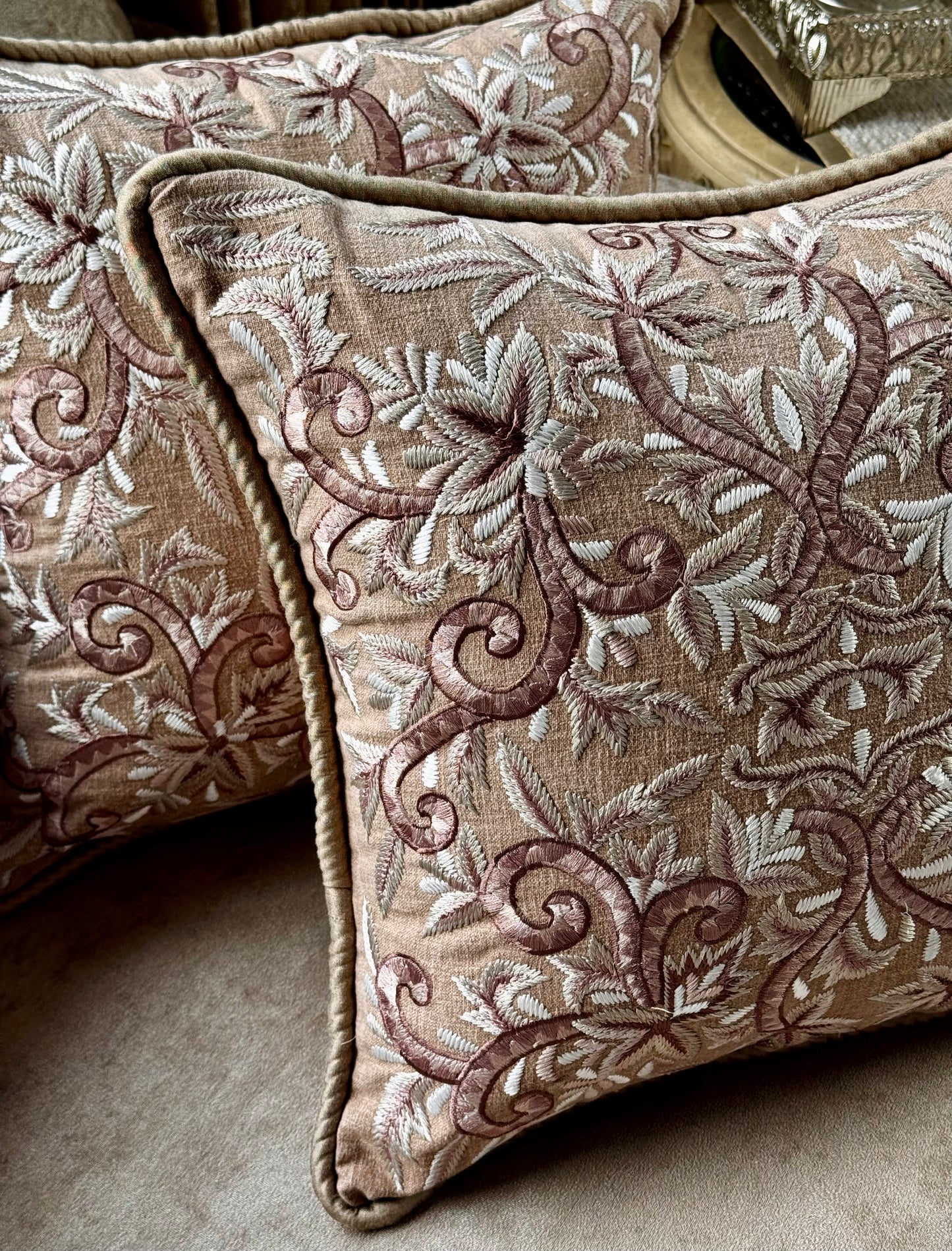 The Firdous Bagh Cushion Cover