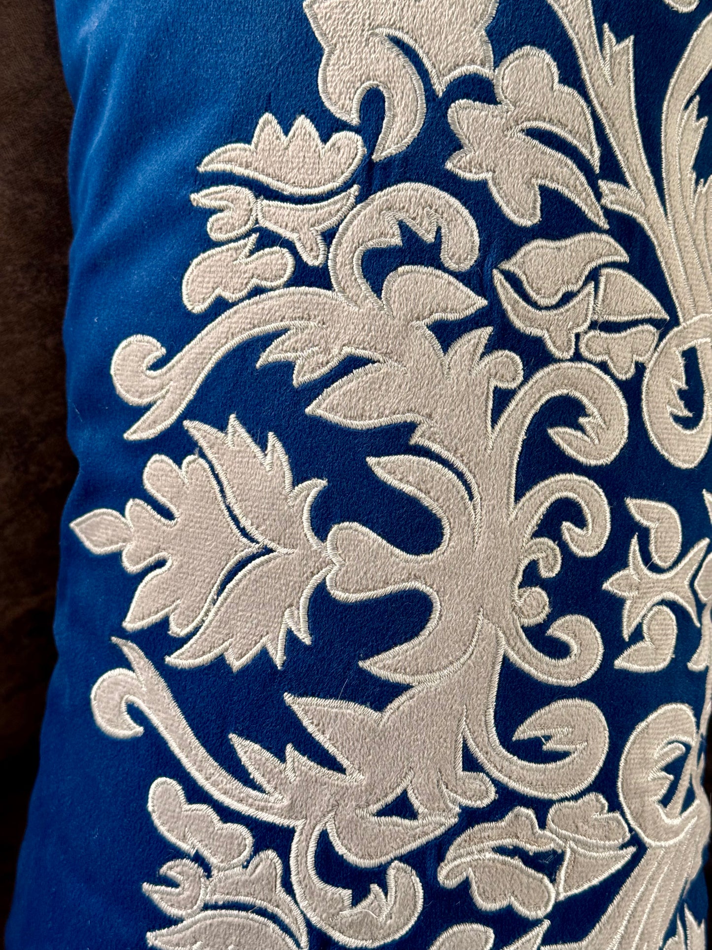 The Blue Applique Lumbar (With Insert)