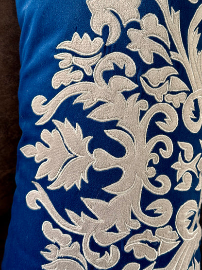 The Blue Applique Lumbar (With Insert)