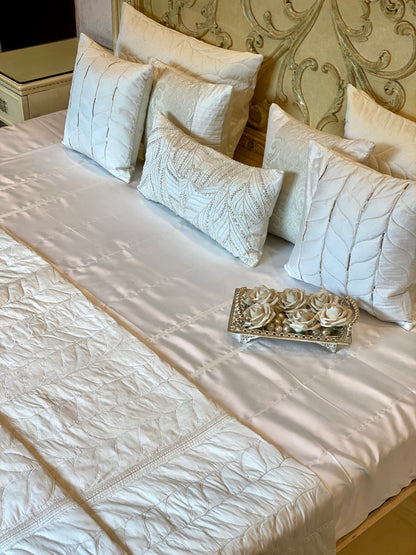Moonstone Pure Satin Quilt Set