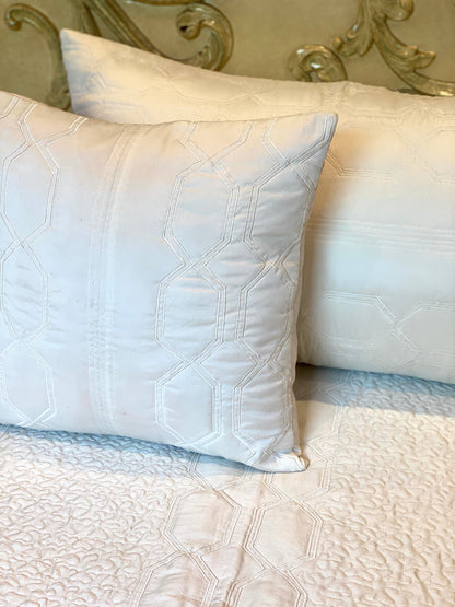 The Crystal Quilted Bedding Set