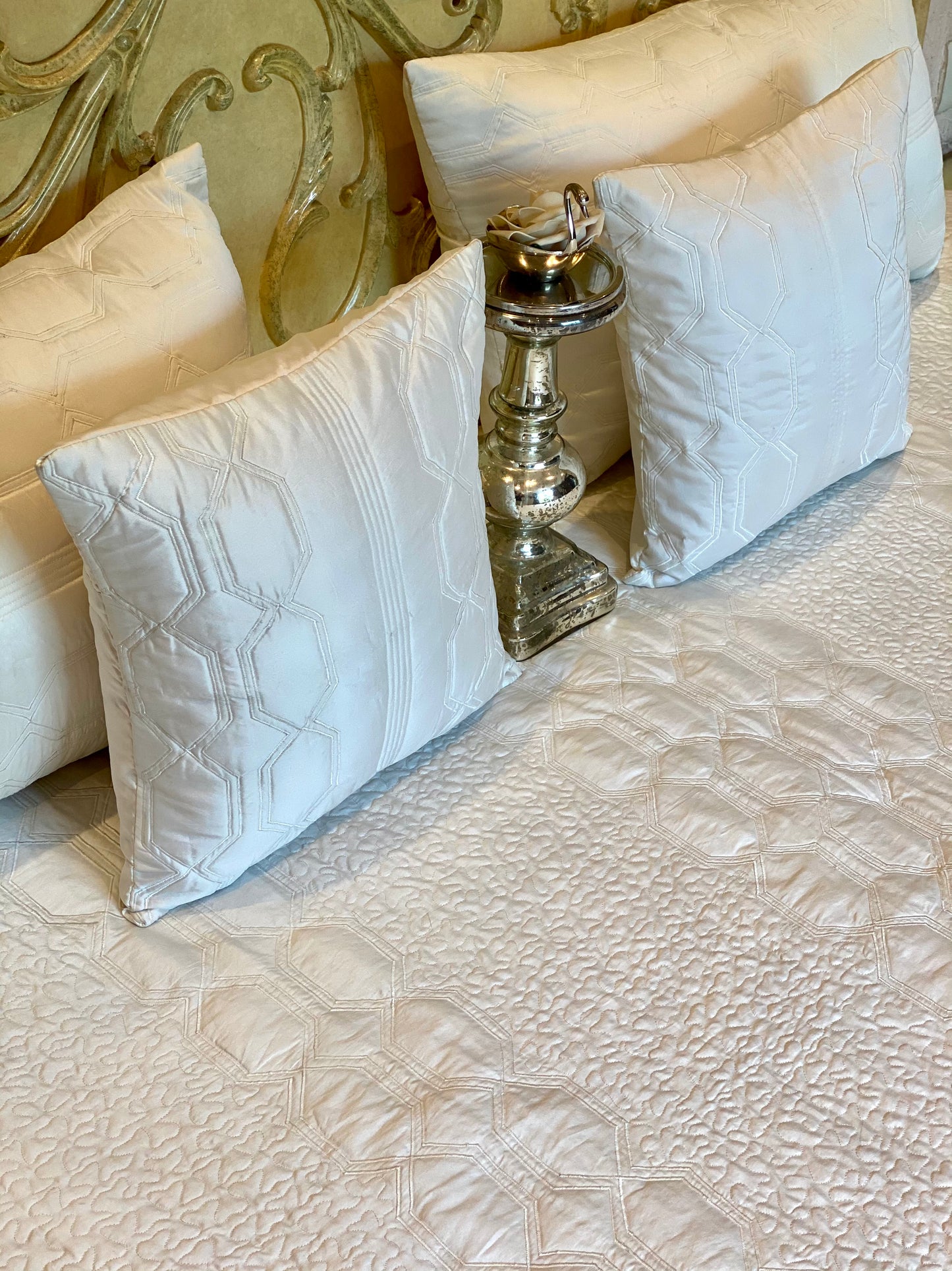 The Crystal Quilted Bedding Set