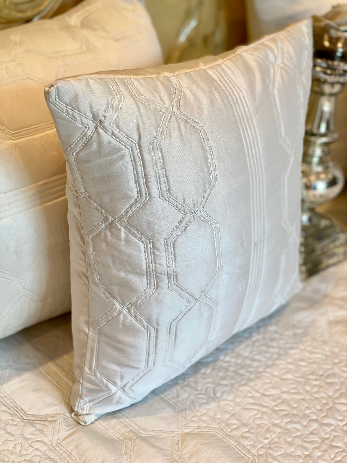 The Crystal Quilted Bedding Set